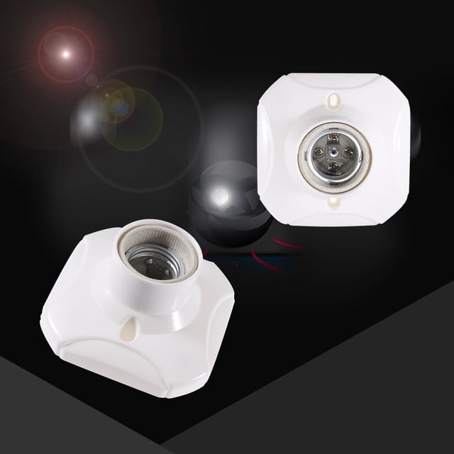 DEEPCRAFF 6 Pcs Ceramic Lamp Socket Flat Base Porcelain for Compact Design and Simple Style