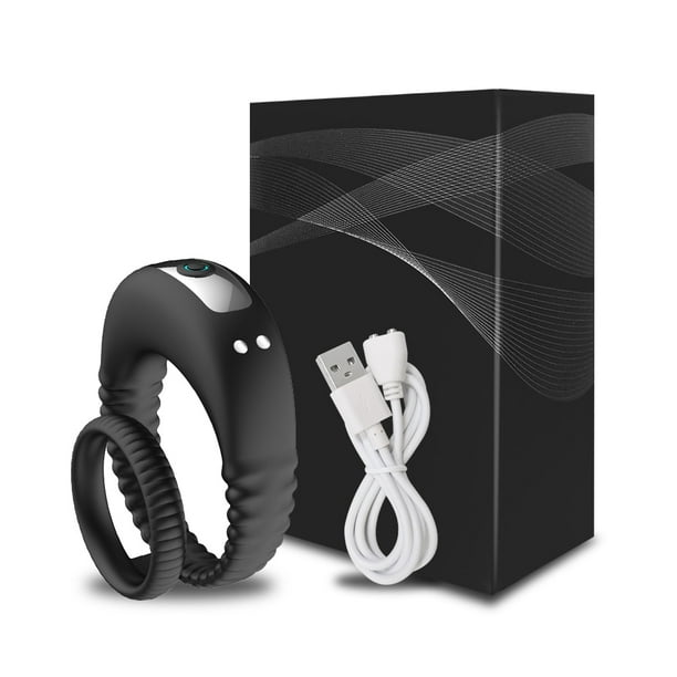 Anillo vibrador para pene, estimulador de clítoris, punto G, Juguetes sexuales para parejas, vibrador retardante para lamer, Vagina, orgasmo, bloqueo, vibrador de manga fina Tan Jianjun unisex