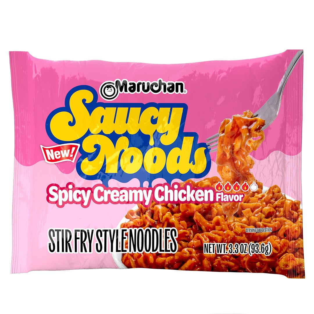 Maruchan Ramen Spicy Creamy Chicken Noodles, Saucy Noods - Fry