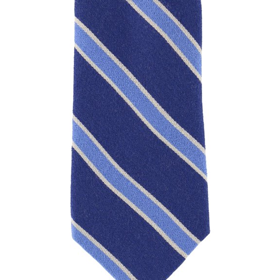 Club Room Mens The Odor Stripe Self-tied Necktie, Blue, One Size