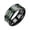 green, variant on Adult Fashion New Three-color Fiber Couple Ring Steel Ring