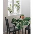 thumbnail image 4 of Palm Leaves Tropical Suqare Tablecloth - 54 x 54 Inch, Green Botanical Summer Linen Waterproof & StainResistant Tablecloth, Washable Oil-proof Table Cover for Dining/Party/Wedding/Camping/Buffet, 4 of 9