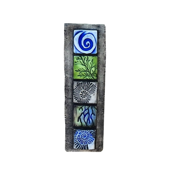 Wosthever Estatua de océano estrellado de pared, adorno de cielo estrellado hecho a mano, puerta de acrílico, escultura de jardín de cielo estrellado, Jardín y Patio No.1 Wosthever HA026327-01