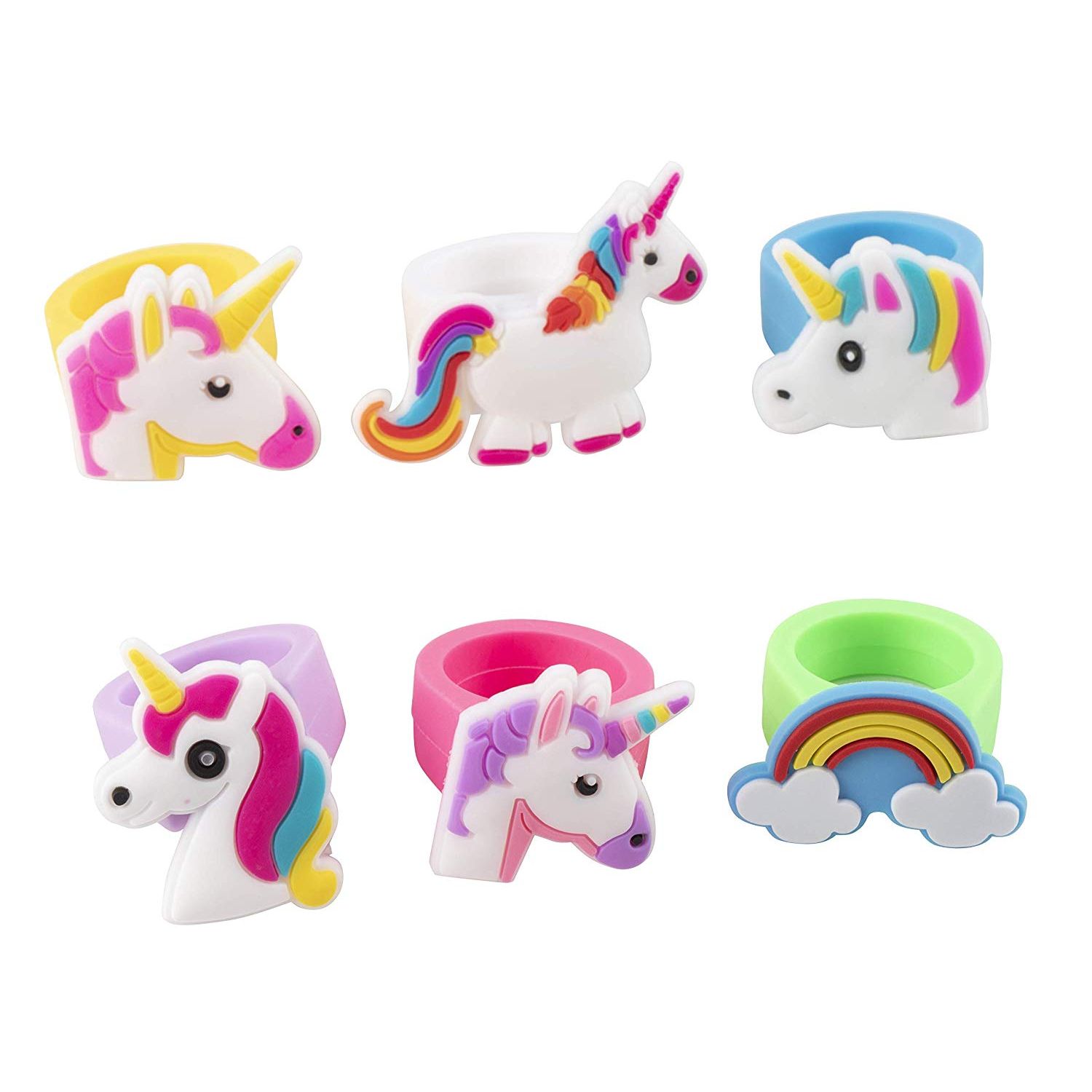 Unicorn silicone rings for children and adults Unicorn silicone rings for children and adults Gr.6