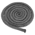 thumbnail image 1 of Junta de estufa de leña Uxcell, cuerda de sellado redonda de fibra de vidrio de 11/20" x 86.6" para puerta de chimenea/estufas de leña [Negro], 1 of 6