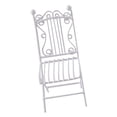 thumbnail image 4 of Mesa y sillas a escala 1/12, juego de mesa de jardín de hadas, rústico, elegante, miniatura Silla Blanca, 4 of 7