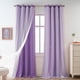 thumbnail image 1 of Cortina Yancorp 86x160 cm Estrellas Moradas con Diseño Calado Térmico, 1 of 7
