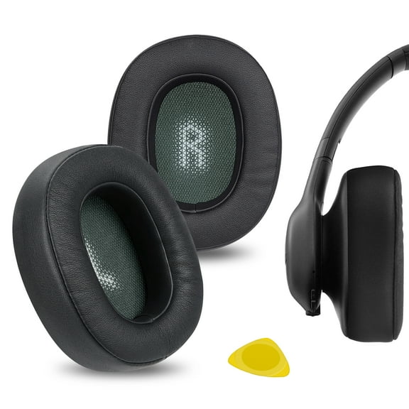 Geekria QuickFit Replacement Ear Pads for JBL Everest 710/710BT Headphones Ear Cushions, Headphones Repair Parts (Black)