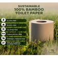 thumbnail image 6 of Bamboo Story Bamboo Toilet Paper Unbleached – 12 Rolls, 3-Ply, 300 Sheets | Hypoallergenic, Chemical Free, Septic Safe, FSC Certified | Non Toxic, Natural Bamboo Tissue, 6 of 7