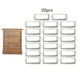 thumbnail image 5 of Portaetiquetas de 20 piezas, etiqueta , marco , soporte de de nombre, Hardware con tornillos para cajón, caja, oficina, hogar, Argén Macarena Portaetiquetas, 5 of 8