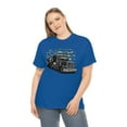 thumbnail image 2 of Truck Driver Camo American Flag Distressed Style Trucker T-Shirt, 2 of 4