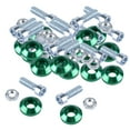 thumbnail image 1 of funtasica 20 Pieces Screws for License Plate Frame, Engine Compartment, Bumper, Mudguard Green, 1 of 9