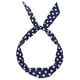 thumbnail image 2 of Diademas para mujer, diadema cuadrada, diadema con alambre estilo rockabilly con diseño de cachemira, bufanda de tartán con lunares, banda para el cabello con alambre, 2 of 2