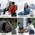 thumbnail image 7 of Buddha Yin Yang Winter Beanie Hat Men WomenBlack Knit Slouchy Beanies Skull Warm Cap, 7 of 7
