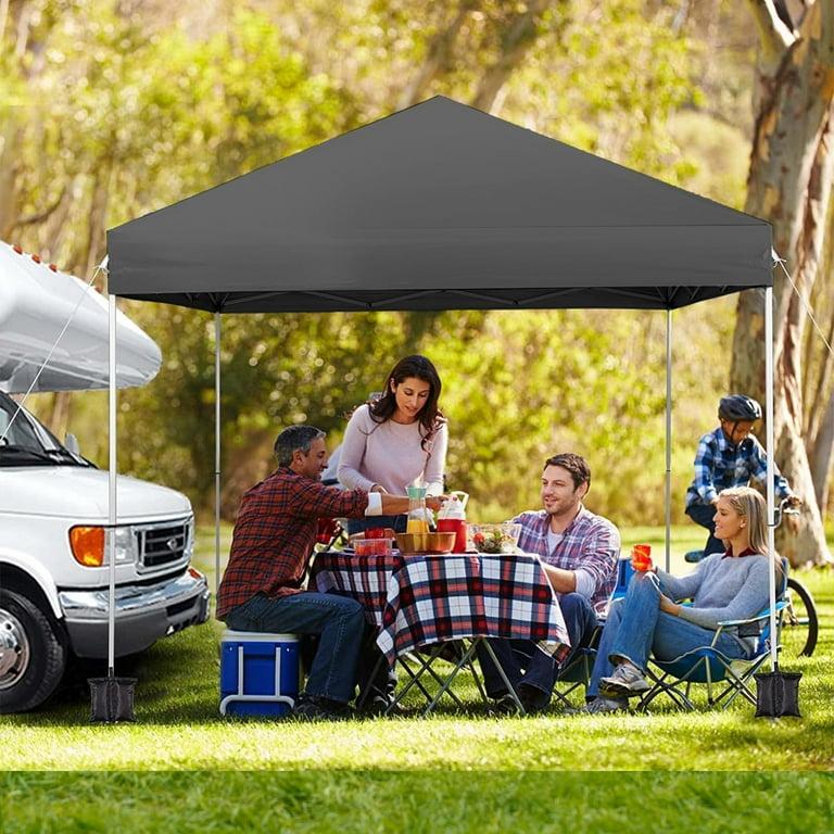 Crown Shades 10x10ft Instant Pop Up Folding Shade Canopy w/Carry Bag, Blue  