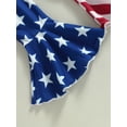 thumbnail image 7 of Baby Girl 4th of July Outfits, Short Sleeve Romper Bow Flare Pants Headband Set, 7 of 7