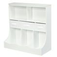 thumbnail image 3 of Costway Freestanding Combo Shelf Cubby BinW/3 Baskets White, 3 of 12