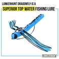 thumbnail image 3 of (2 pack) Lunkerhunt Dragonfly Lure with Double Skirted Wings | Perfect Topwater Fishing Lures for Bass, Trouth and Pike, Weedless Bait (Dasher), 3 of 8