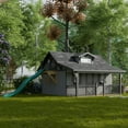 thumbnail image 4 of Little Cottage Co. 11x12 Craftsman Playhouse with Floor and Slide, Outdoor Wood Do-It-Yourself Kit, 4 of 18
