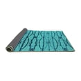 thumbnail image 2 of Ahgly Company Indoor Round Oriental Turquoise Blue Industrial Area Rugs, 4' Round, 2 of 4
