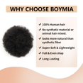 thumbnail image 4 of Extensiones de pelo Boymia Afro Puff, 2 unidades, #1B, negro natural, 20 cm, 4 of 6