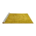 thumbnail image 2 of Ahgly Company Machine Washable Indoor Round Persian Yellow Traditional Area Rugs, 7' Round, 2 of 4