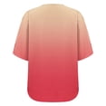 thumbnail image 5 of BODOAO Kimono Cardigans for Women Women's Chiffon Short Sleeve Open Front Cardigan Lightweight & Breathable Summer Cover Up for Casual & Wear Orange 3Xl, 5 of 7