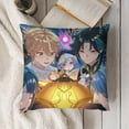 thumbnail image 3 of Genshin Impact Pillow Case Soft Pillow Cover Pillowcase Decorative Cushion Cover Home Decor 18 "x18 ", 3 of 8