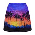 thumbnail image 3 of KEIAHUAN Tropical Sunset Print Tennis Skirt for Women Versatile Lightweight High Waisted Golf Skirt for Lady Quick Dry A Line Athletic Skirts with Shorts Pocket, 3 of 7