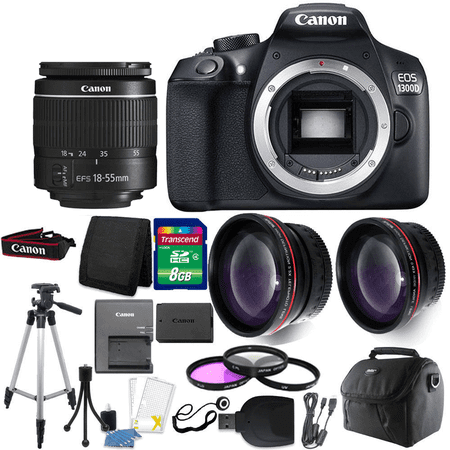 Canon EOS 1300D/T6 18MP DSLR Camera + 18-55mm Lens + Accessory