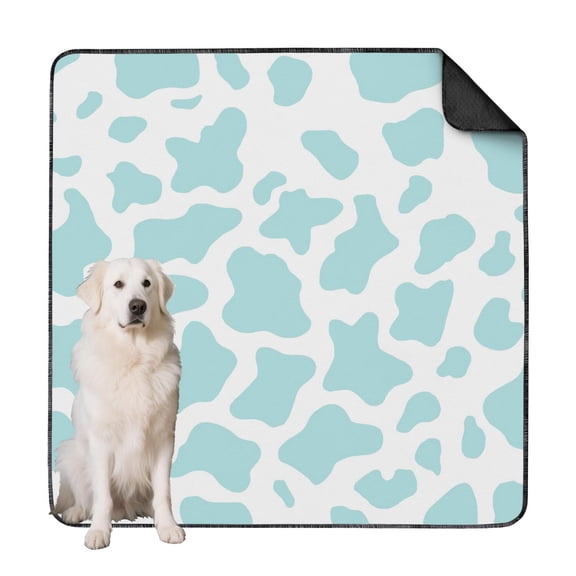 Secure-Grip Dog Pee Pads, Washable Reusable Potty Pads for Active Puppies and Dogs, 24" x35" (Texture/leopard /Geometry)