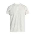 thumbnail image 5 of George Men's & Big Men's Relaxed Fit Knit Cloth Henley Shirt with Short Sleeves, Sizes XS-5XL, 5 of 5