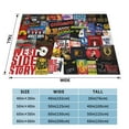 thumbnail image 2 of Movie Musicals Throw Blanket 60"X50" Soft Flannel Lightweight Plush Air Conditioner Quilt Suitable For Sofa,Living Room,Bedroom,Double Bed, 2 of 4