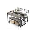 thumbnail image 3 of Qinaqin para Hogar cm de Profundidadining Mesa Set For 4 Pequeño Kitchen And 2 Chairs Anchoith Bench Space Saving Almacenamiento Rack y Cajones, 3 of 6