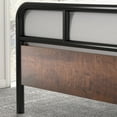 thumbnail image 5 of Amolife King Size Modern Heavy Duty Metal Platform Bed Frame with Wood Headboard, Sanders, 5 of 6