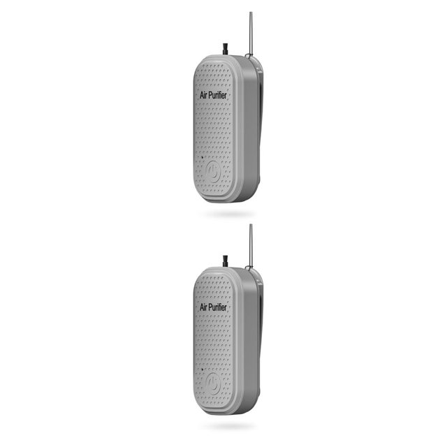 Injueey Collar Ambientador Usable USB Cuello Generador de iones negativos 20000000pcs / cm³ Botón de control Car Back Clip Smog Type2 NO2 Injueey CBP214135