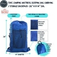 thumbnail image 3 of Tent Bag. For Inflatable Mattress, Flip, Bleacher, Booster Seat, Dog Bed, Moving 24”x14” ROYAL BLUE, 3 of 9