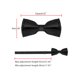 thumbnail image 4 of CORBATA DE PAPA FORMAL INSPIRE CHIC PARA HOMBRES, CORBATA PREATADA SÓLIDA, CON CINTURÓN AJUSTABLE, NEGRA, 4 of 5