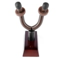 thumbnail image 4 of Soporte oscilante para cuello de guitarra con base de nogal, colgador de gancho desmontable para montaje en pared para ukelele bajo, 4 of 12