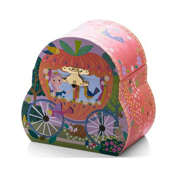 Floss & Rock Fairy Tale Carriage Musical Jewellery Box with Swirling Figurine, Kids Jewelry Storage