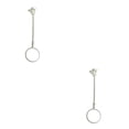 thumbnail image 3 of Accesorios en forma de anillo de cigarrillos Kearding Soporte de mano de metal Regalo de caballero plata mate 2Conjunto Nº 17/M, 3 of 6