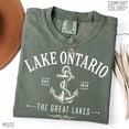 thumbnail image 5 of Lake Ontario Anchor T-shirt Great Lakes Vacation Shirt Seafoam Green Lake Ontario Souvenir Tee Nautical Anchor Graphic, 5 of 9