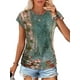 thumbnail image 2 of Camiseta SAMPEEL para mujer, holgada, manga corta, verde, 2XL, 2 of 5