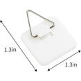 thumbnail image 5 of 100PCS Plate Hangers for the Wall Plate Holder Hooks for Decorative Plates 1.3 Inch Sticky Invisible Adhesive, 5 of 5