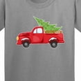 thumbnail image 4 of Inktastic Christmas Vintage Truck with Christmas Tree Youth T-Shirt, 4 of 5