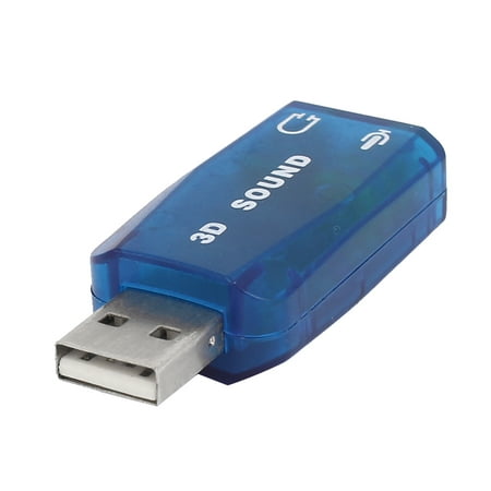 Unique Bargains External USB 2.0 to 3D Virtual Audio Sound Card Adapter Converter 5.1