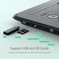 thumbnail image 3 of CocoBear 17.5" Portable DVD Player with 15.6" HD Swivel Screen for for Kids Elderly, 6 Hours Working Time with Built-in Battery, Dual Stereo Speakers, USB/SD/TV Sync/Multiple Disc Formats, Black, 3 of 9