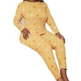 thumbnail image 5 of HaoXianJian Womens Pajama Sets Long Sleeve Printed Lounge Set Two Piece Outfits Plus Size XL-5XL, 5 of 5