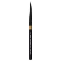 Silver Brush Limited 3100ST-8 Black Velvet Voyage Travel Brush Round Paintbrush for Watercolor, Gouache, Inks, & Dyes, Size 8, Short Handle