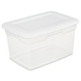 thumbnail image 3 of (4 pack) Sterilite 20 Qt./18.9 L Storage Box, White, 3 of 6